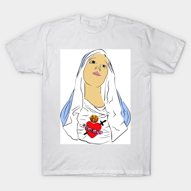 Immaculate Heart of Mary T-Shirt by moanlisa